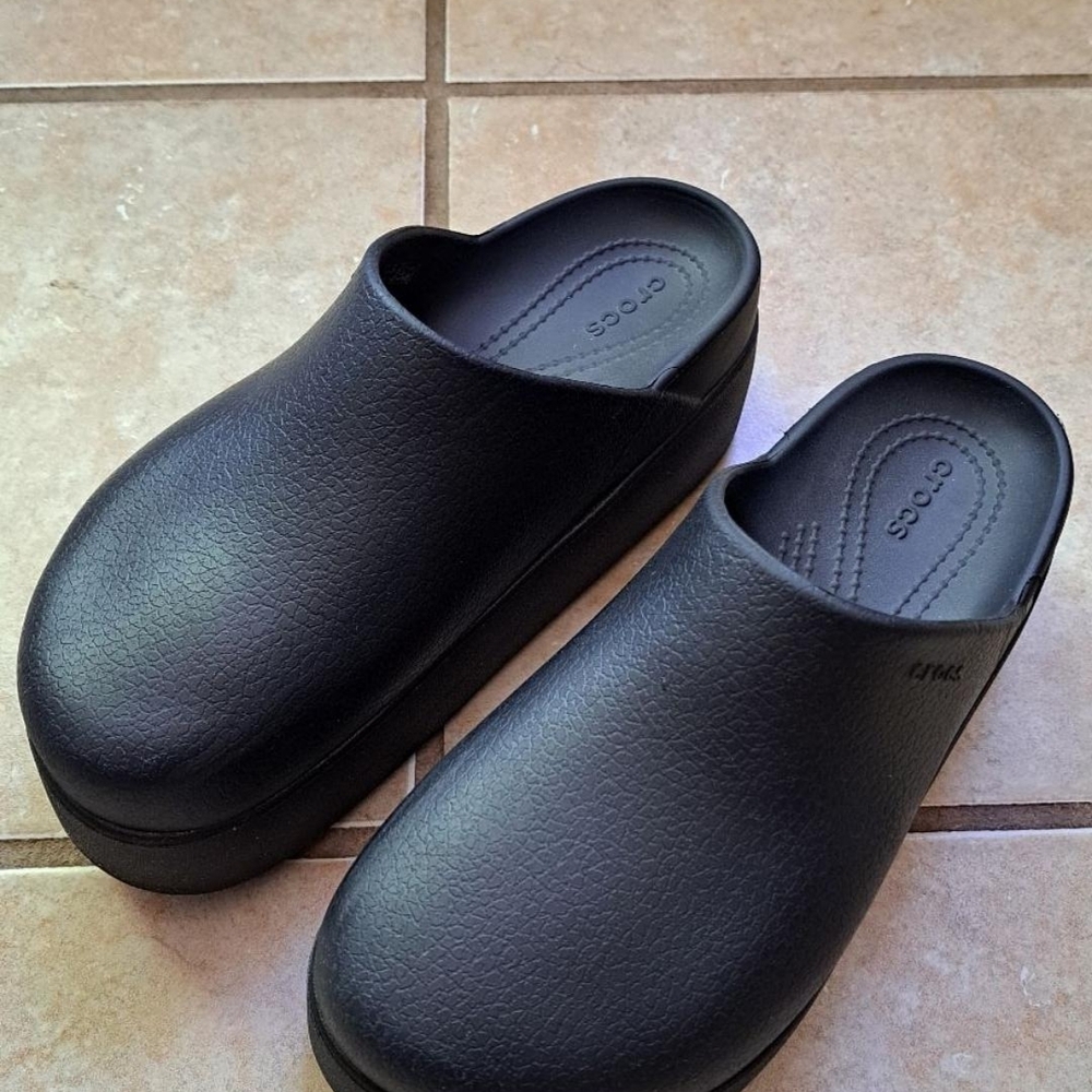 Crocs Dylan Platform Black Clogs